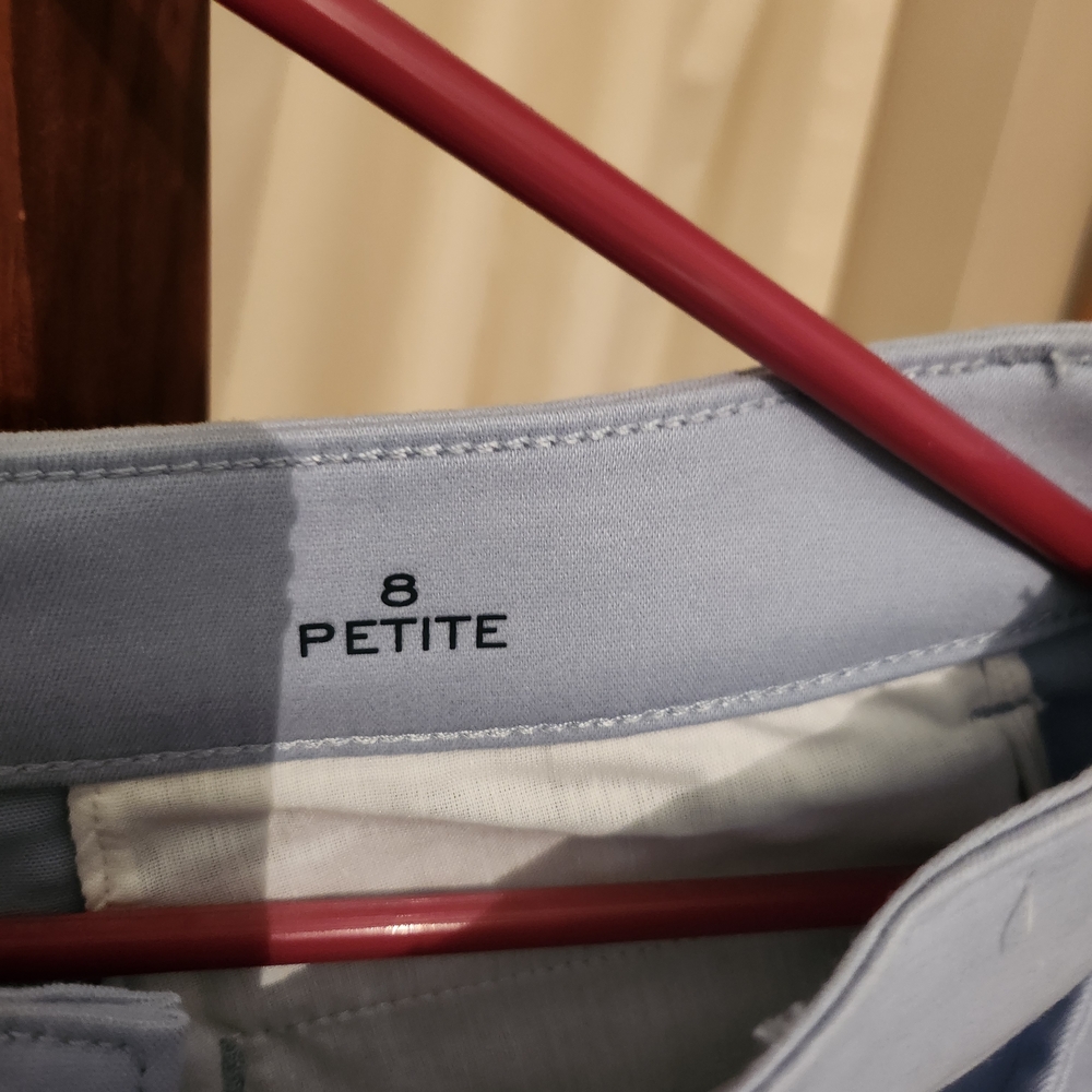 St. John's Bay Light Blue Petite Pants - Picture 2 of 4